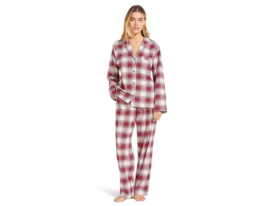 Eberjey Plaid Cotton Flannel Pajamas Product Image