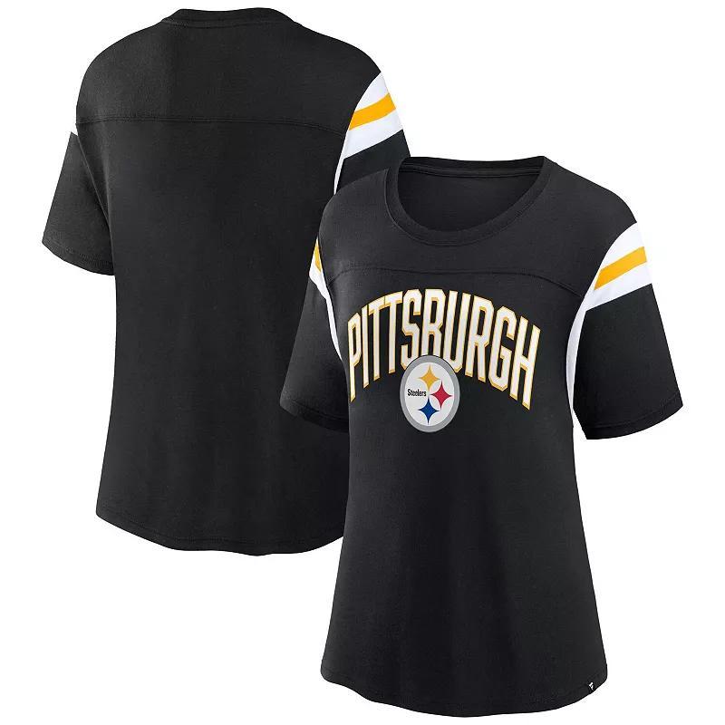 Womens Fanatics Branded Pittsburgh Steelers Earned Stripes T-Shirt Product Image