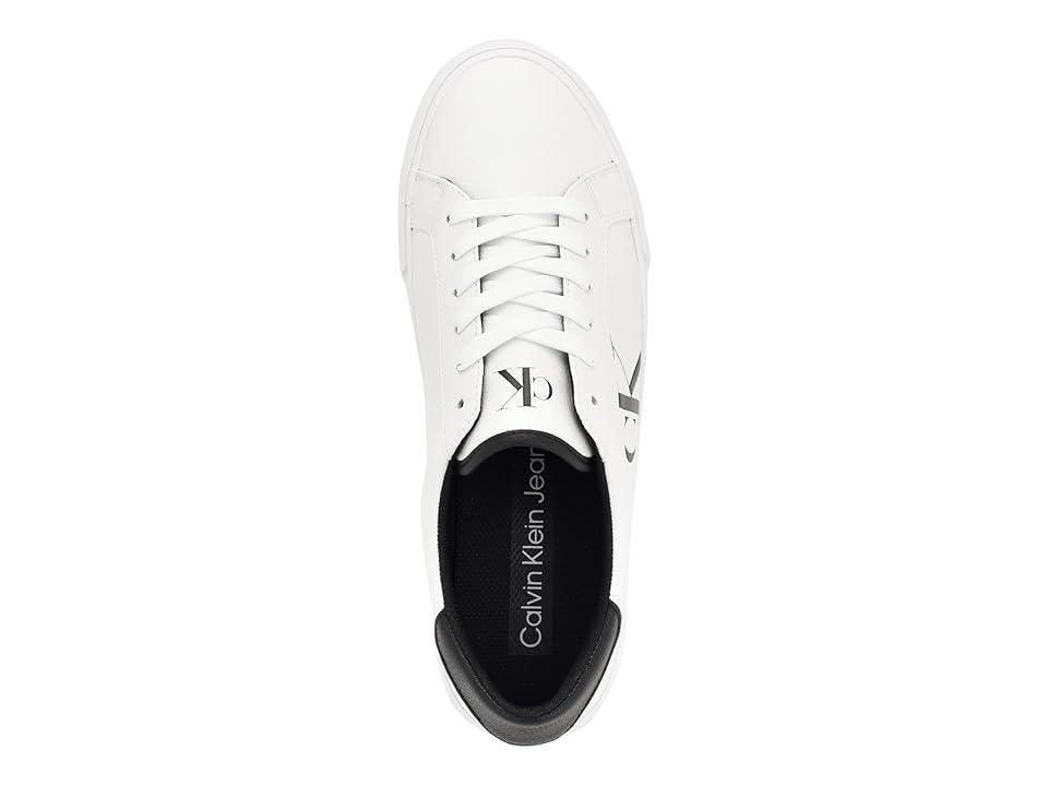 Calvin Klein Mens Rex Logo Two Tone Sneakers - White Product Image