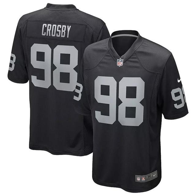 Mens Nike Maxx Crosby Black Las Vegas Raiders Game Jersey Product Image