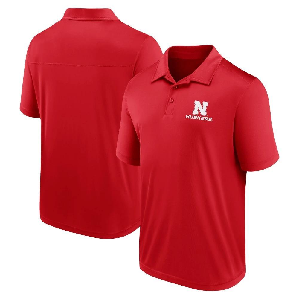 Fanatics Mens Red Wisconsin Badgers Left Side Block Polo Shirt Product Image