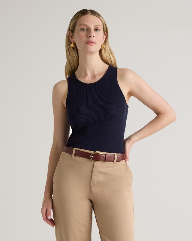 Featherweight Cashmere Ribbed Tank Product Image