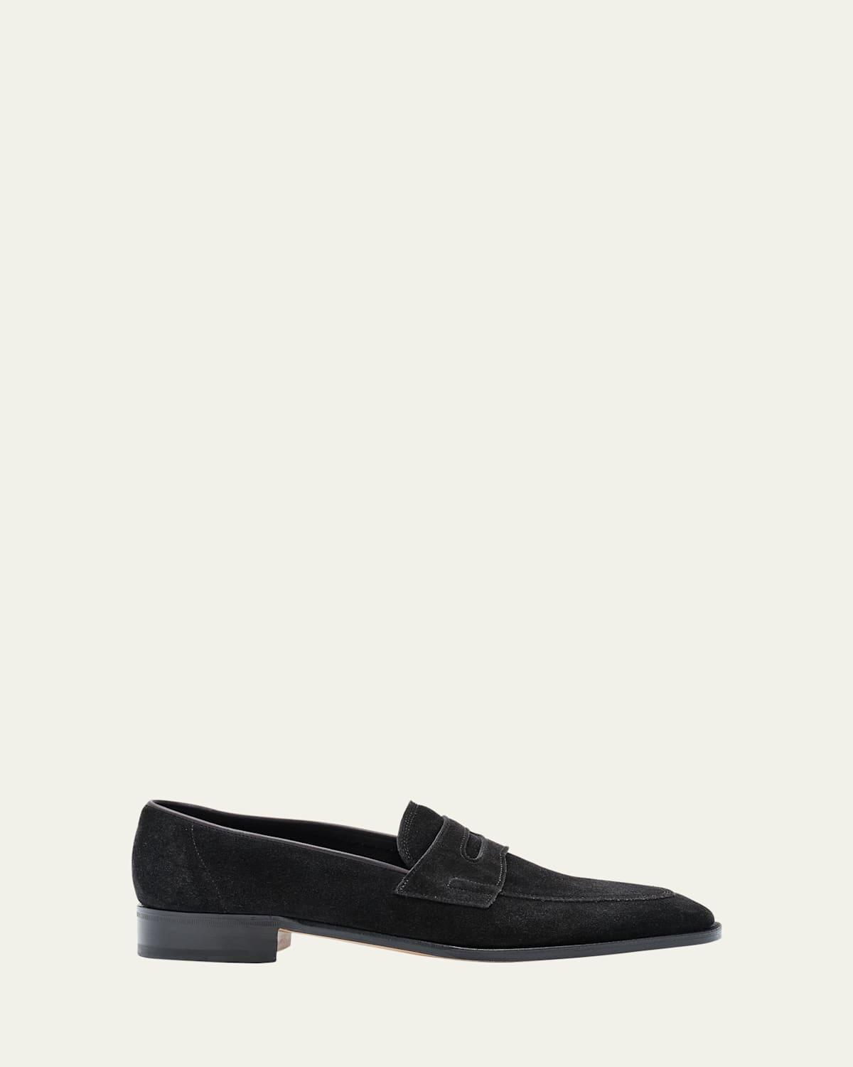 Mens Pace Suede Penny Loafers Product Image