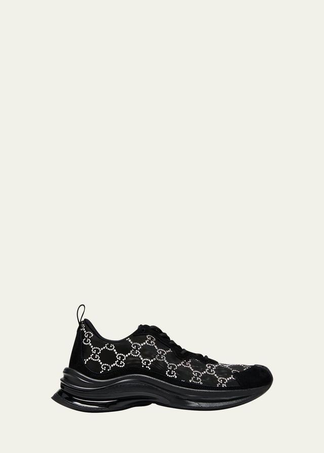 GG Crystal Mesh Runner Sneakers Product Image