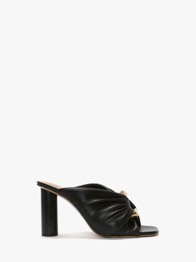 CORNER LEATHER MULES in black | JW Anderson US  Product Image