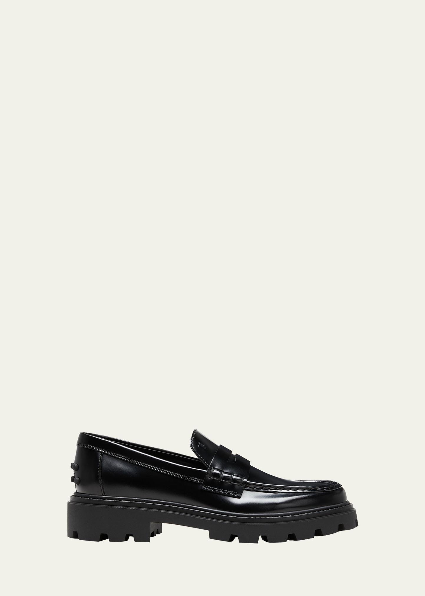 Tods Lug Sole Penny Loafer Product Image