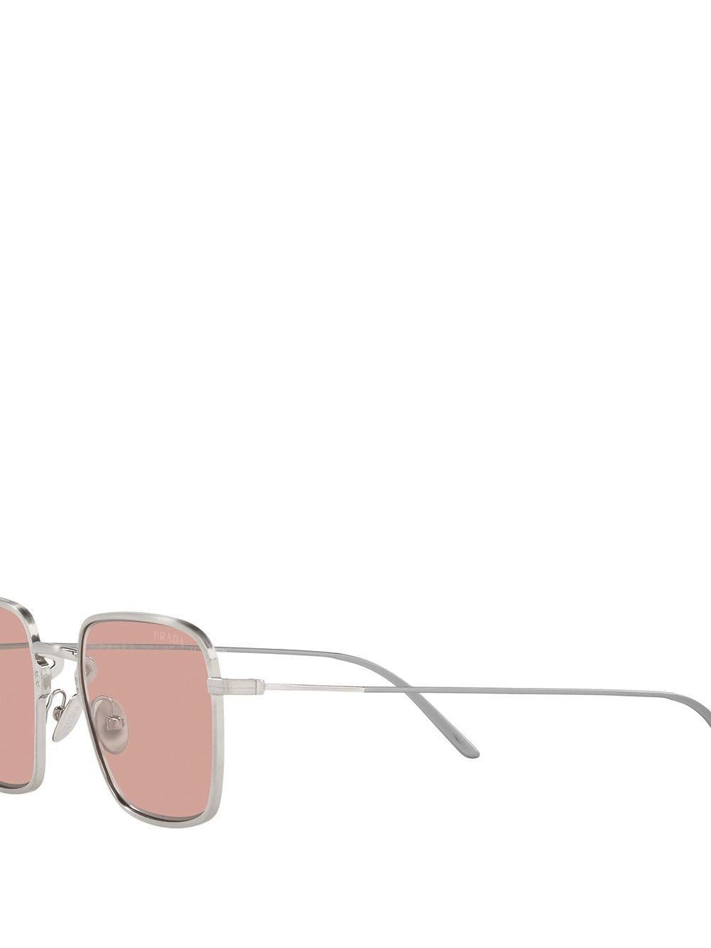 Square-frame Sunglasses In Silver Product Image