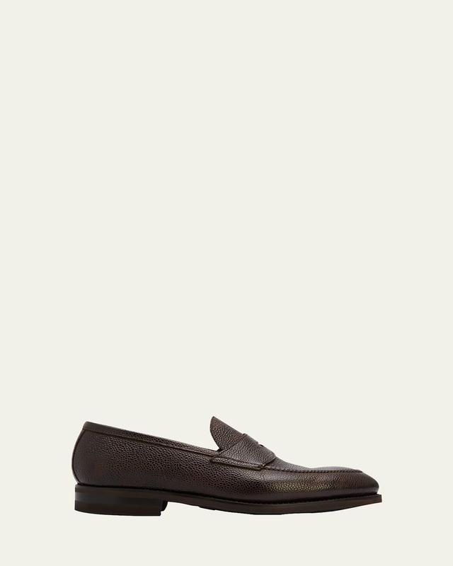 Mens Principe Grain Loafer Pebble Rubber Sole Product Image