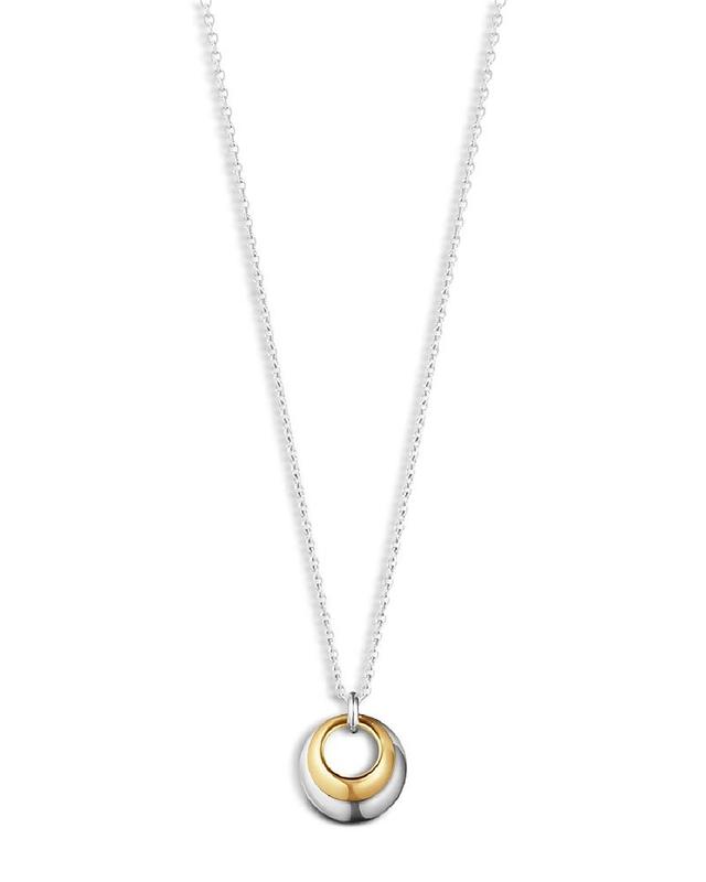 Womens Curve 18K Gold & Sterling Silver Pendant Necklace Product Image