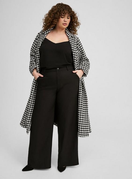 High-Rise Wide-Leg Wide Leg Refined Crepe Pant Product Image