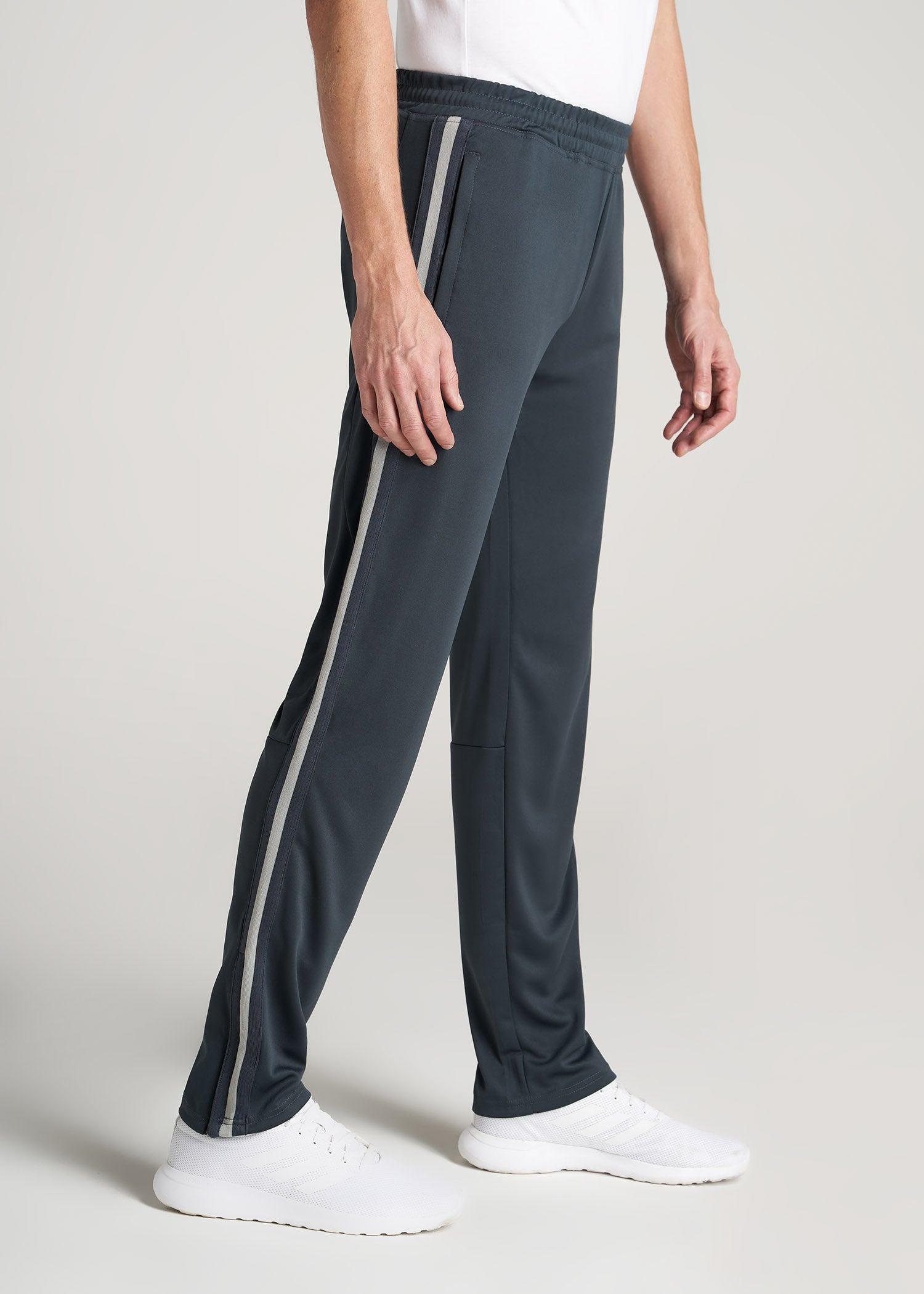 Athletic Stripe Pants for Tall Men in Storm Grey Stripe Male Product Image