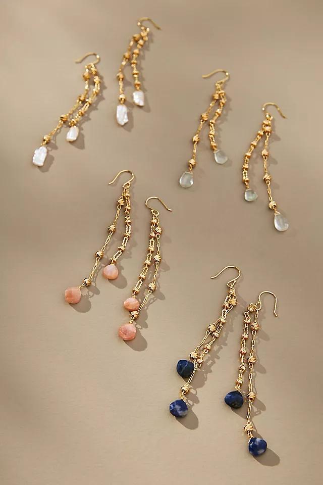 Pearl Tassel Drop Earrings Product Image