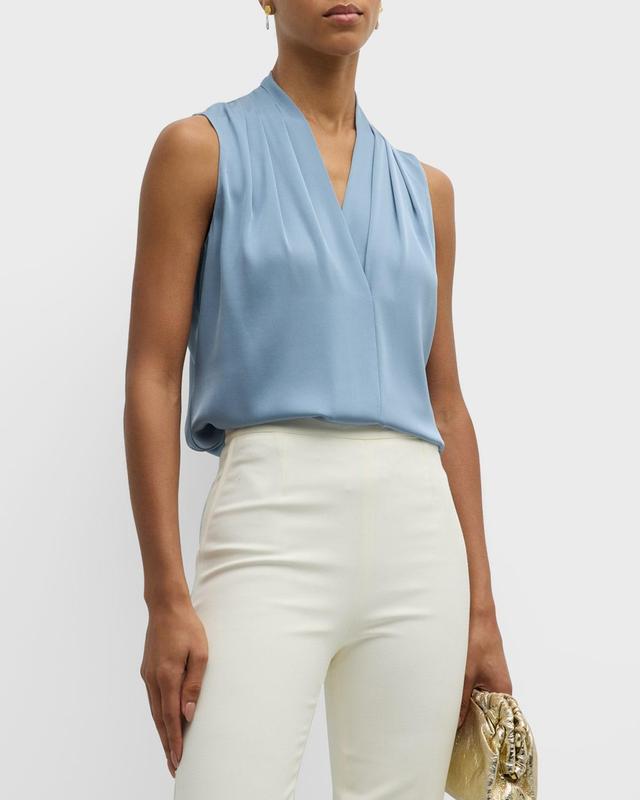 KOBI HALPERIN Mila Sleeveless Stretch Silk Blouse Product Image