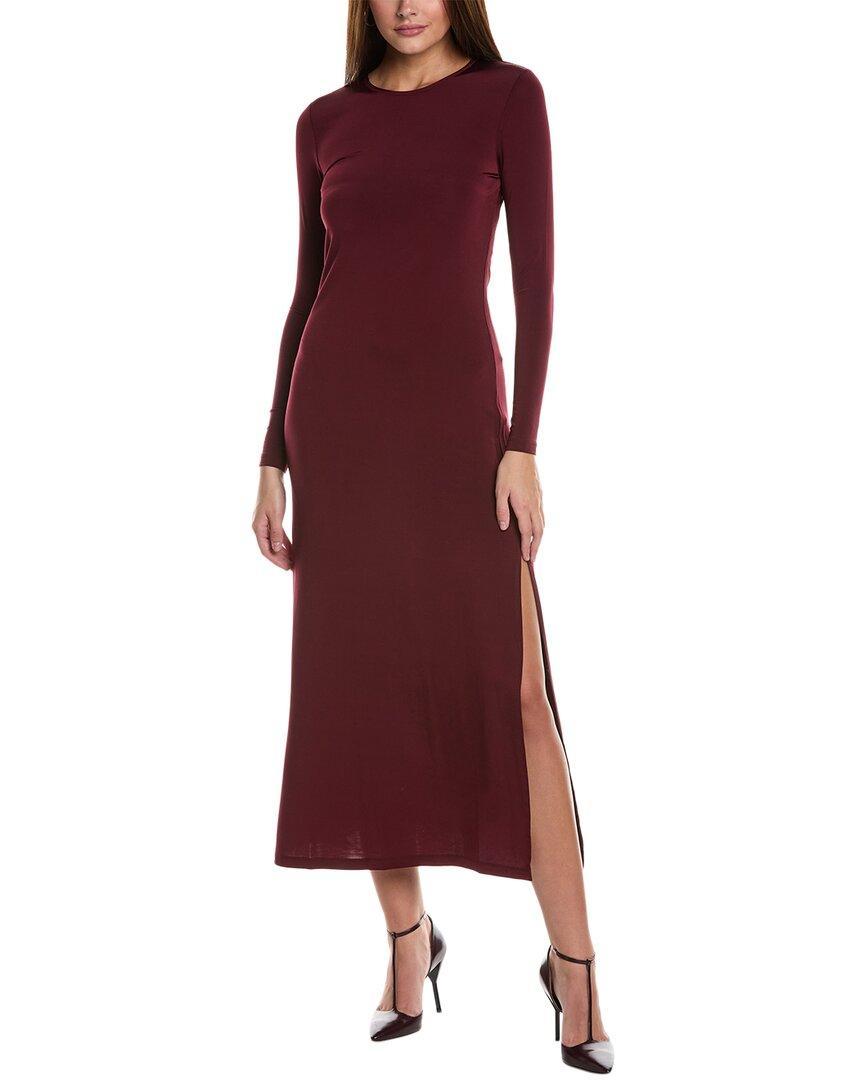 Womens Winter Orchid Katlyn Round-neck Stretch-woven Maxi Dress In Purple Product Image