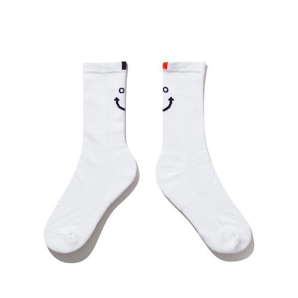 The Women's Line Smile Sock - White Product Image