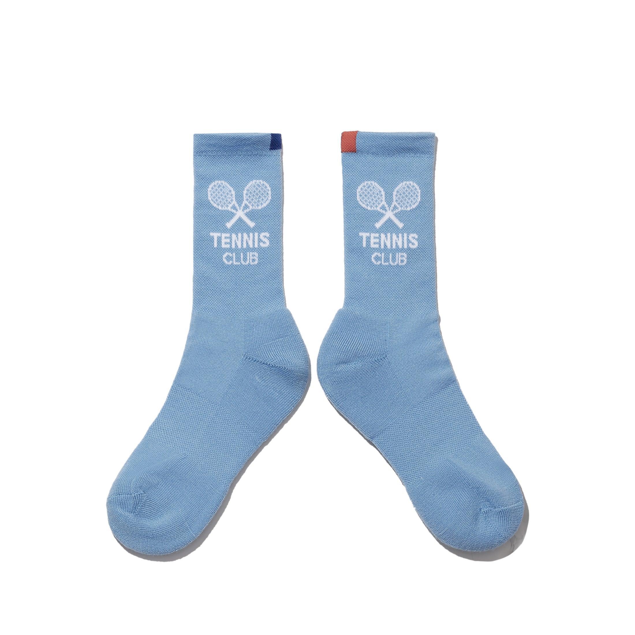 The Men's Tennis Sock - Sky/White Male Product Image