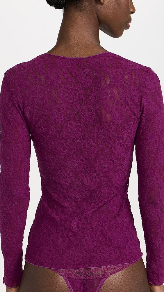 Hanky Panky Signature Lace Long Sleeve Top | Shopbop Product Image