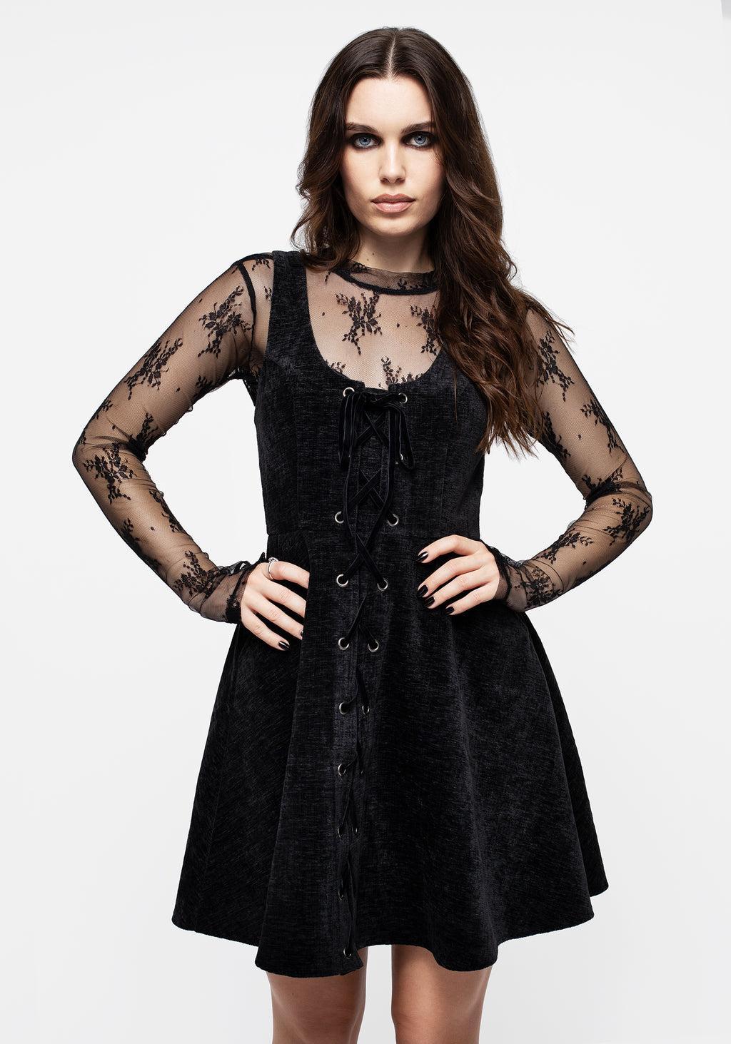 Valar Lace Up Mini Dress product image