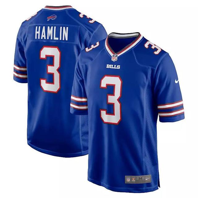 Mens Nike Damar Hamlin Royal Buffalo Bills Home Game Player Jersey Product Image