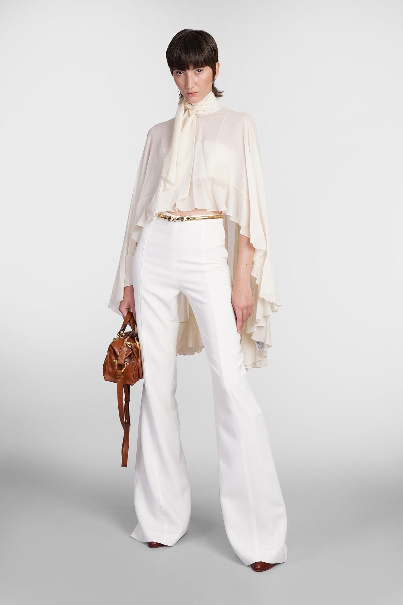 Blouse In Beige Silk Product Image