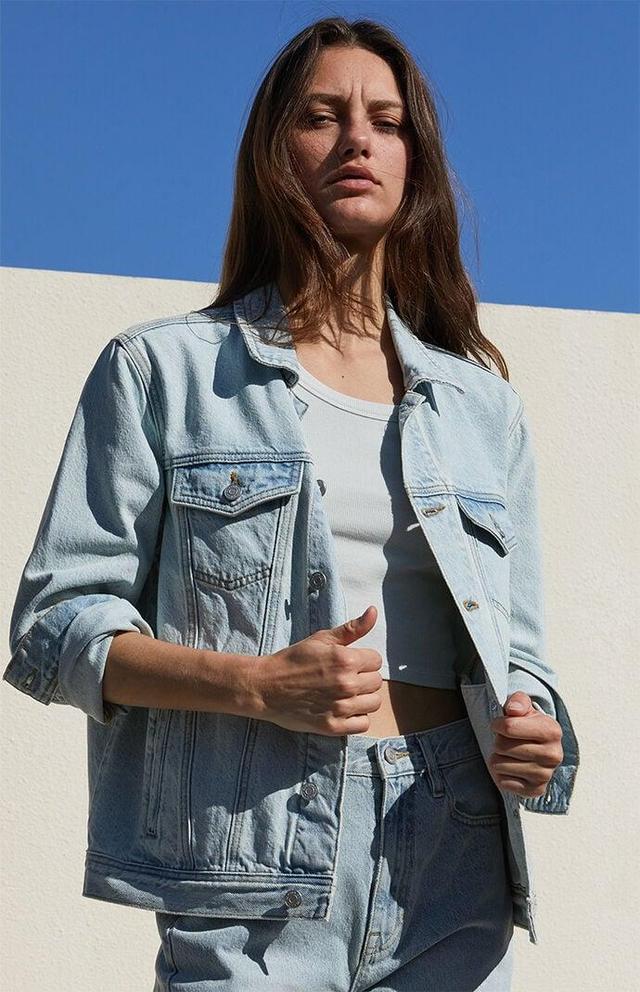 Women's Denim Trucker Jacket Product Image