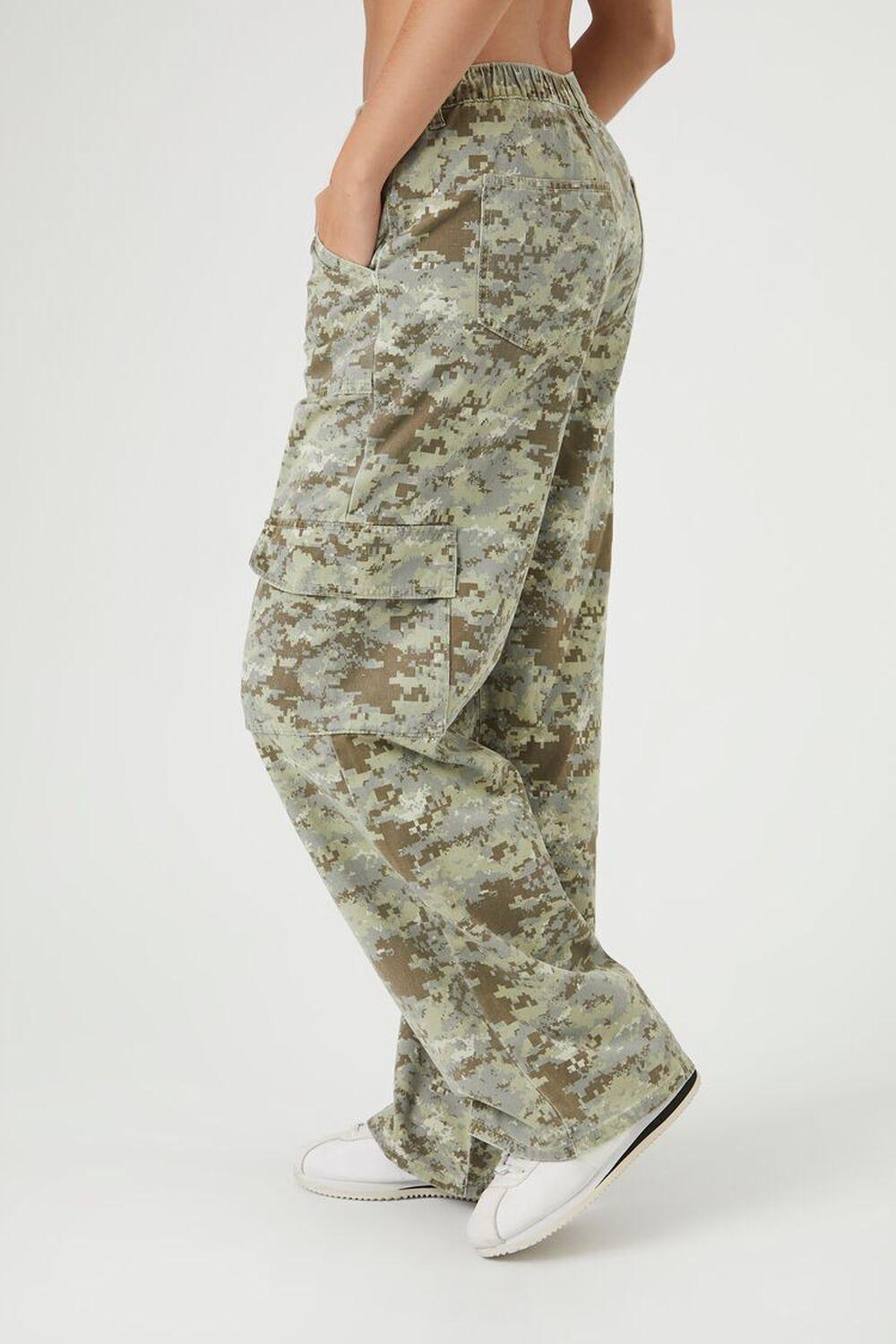 Twill Camo Print Cargo Pants | Forever 21 Product Image