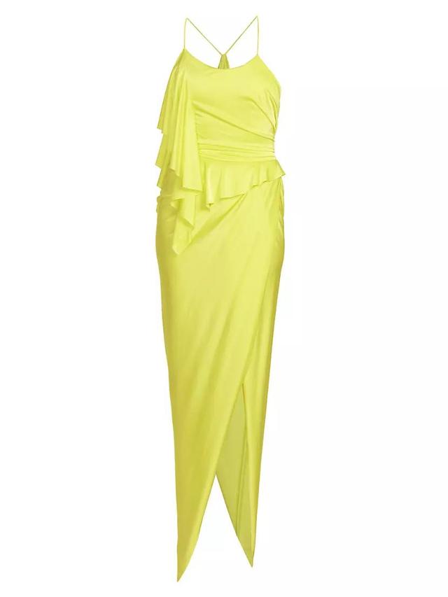 Spaghetti-Strap Draped Maxi Dress Product Image