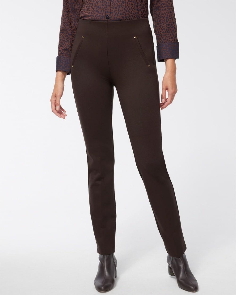 Chico's Women's Juliet Ponte Trim Detail Pants Product Image