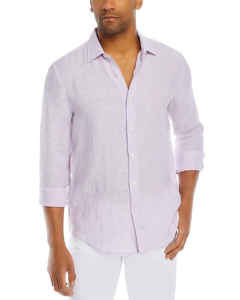 The Mens Store at Bloomingdales Linen Regular Fit Button Down Shirt - Exclusive Product Image