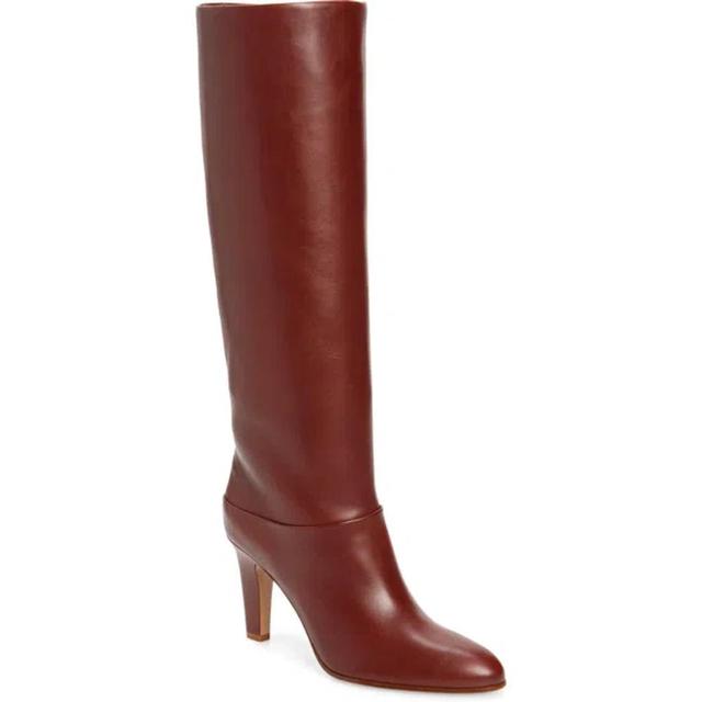 CHLOÉ Eve Leather Over-the-knee Boots In Brown Product Image