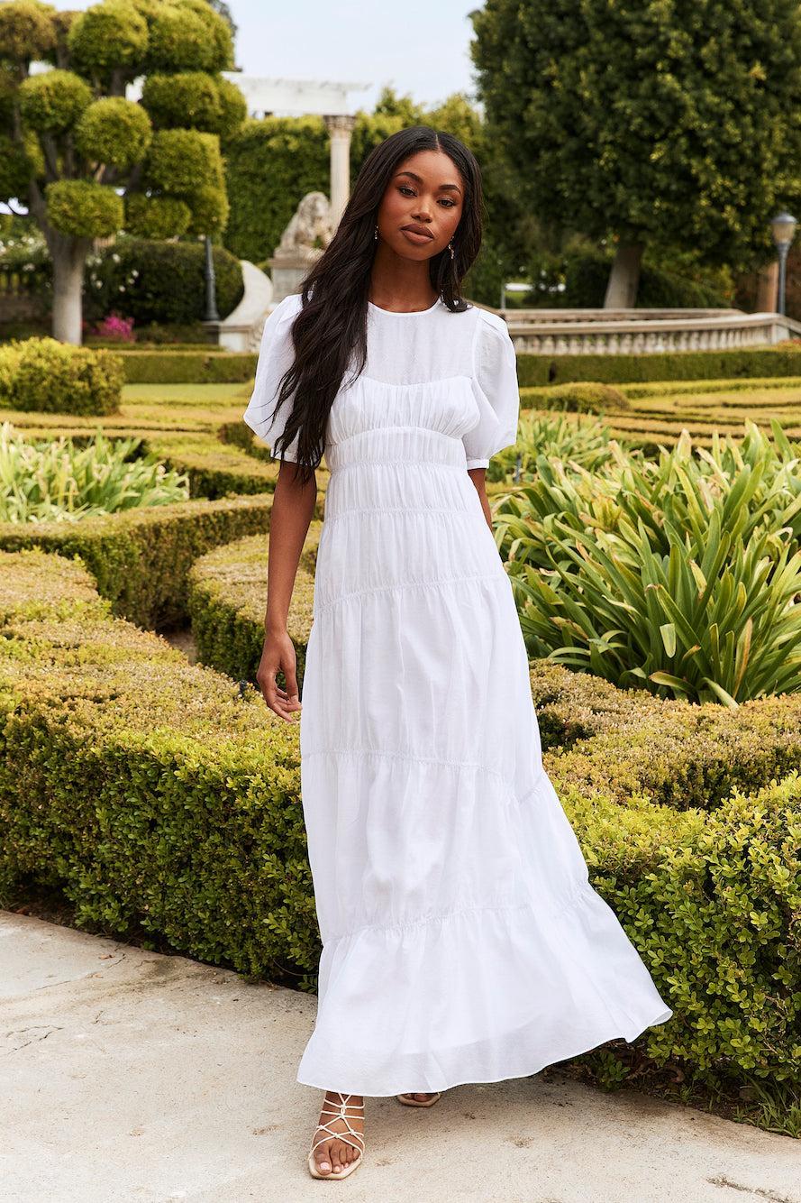 HELLO MOLLY La Memoire Maxi Dress White Product Image