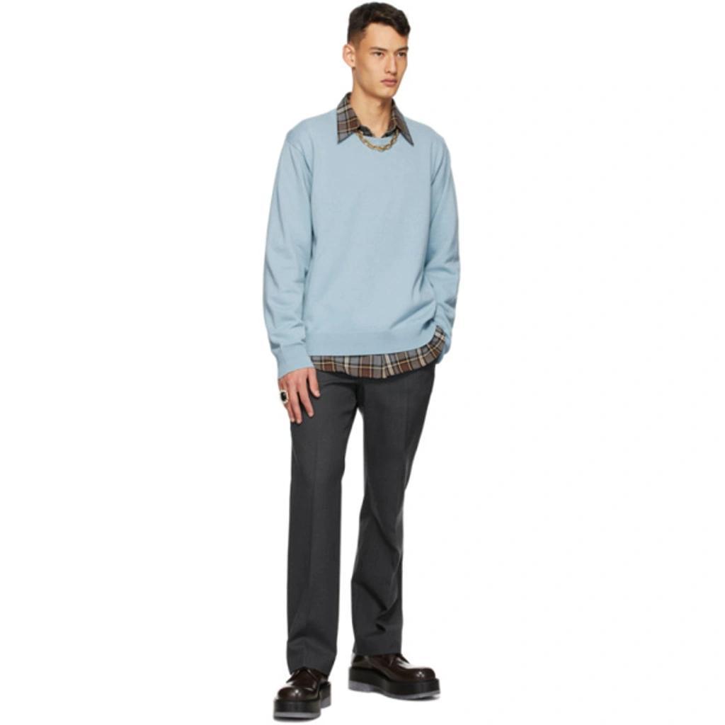 Blue Cashmere Sweater In Light Blue Product Image