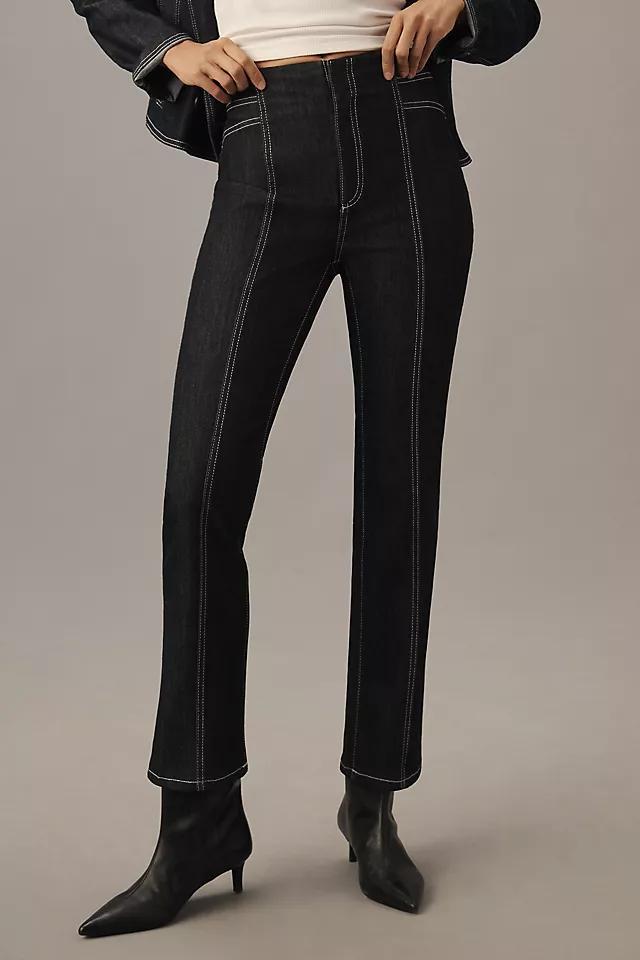 Maeve Downtown Date High-Rise Straight-Leg Jeans Product Image