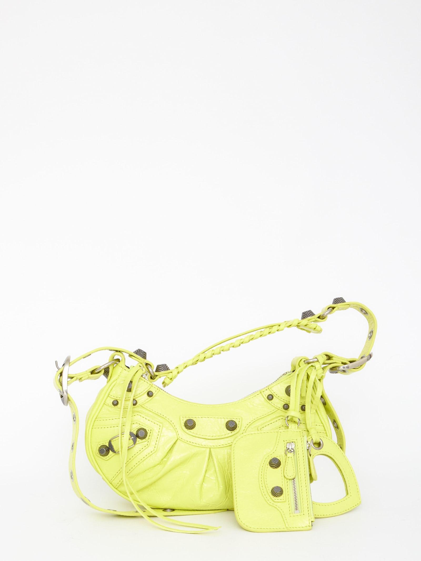 BALENCIAGA Le Cagole Zipped Xs Shoulder Bag In Green Product Image