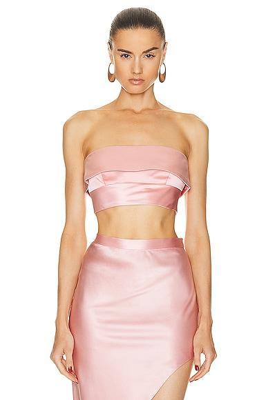 fleur du mal Strapless Top in Blush Product Image