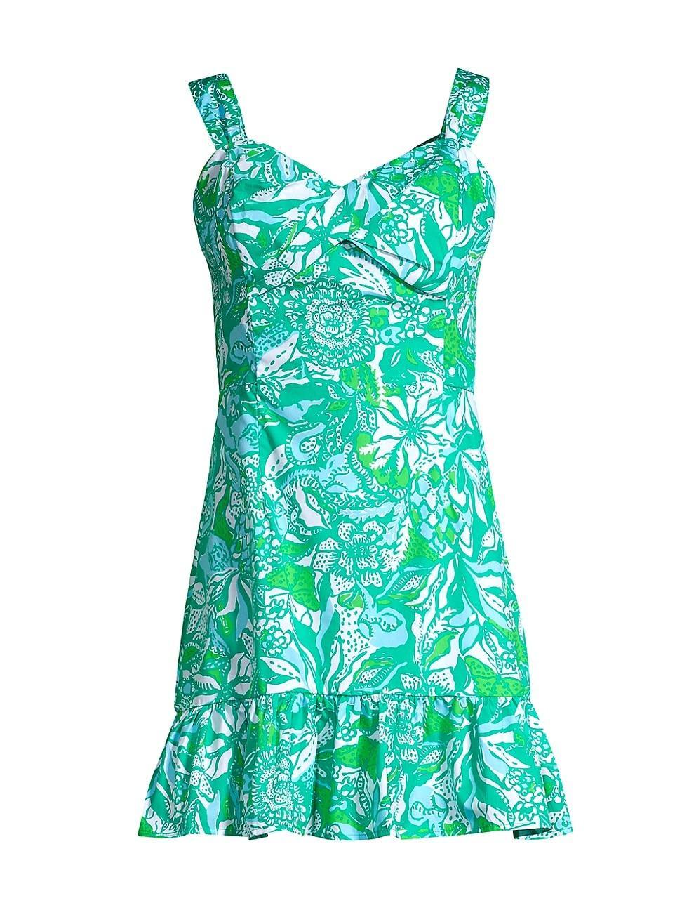 Womens Rocko Floral Cotton Romper Product Image