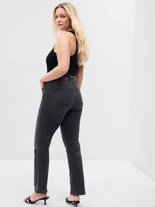 High Rise Classic Straight Jeans Product Image