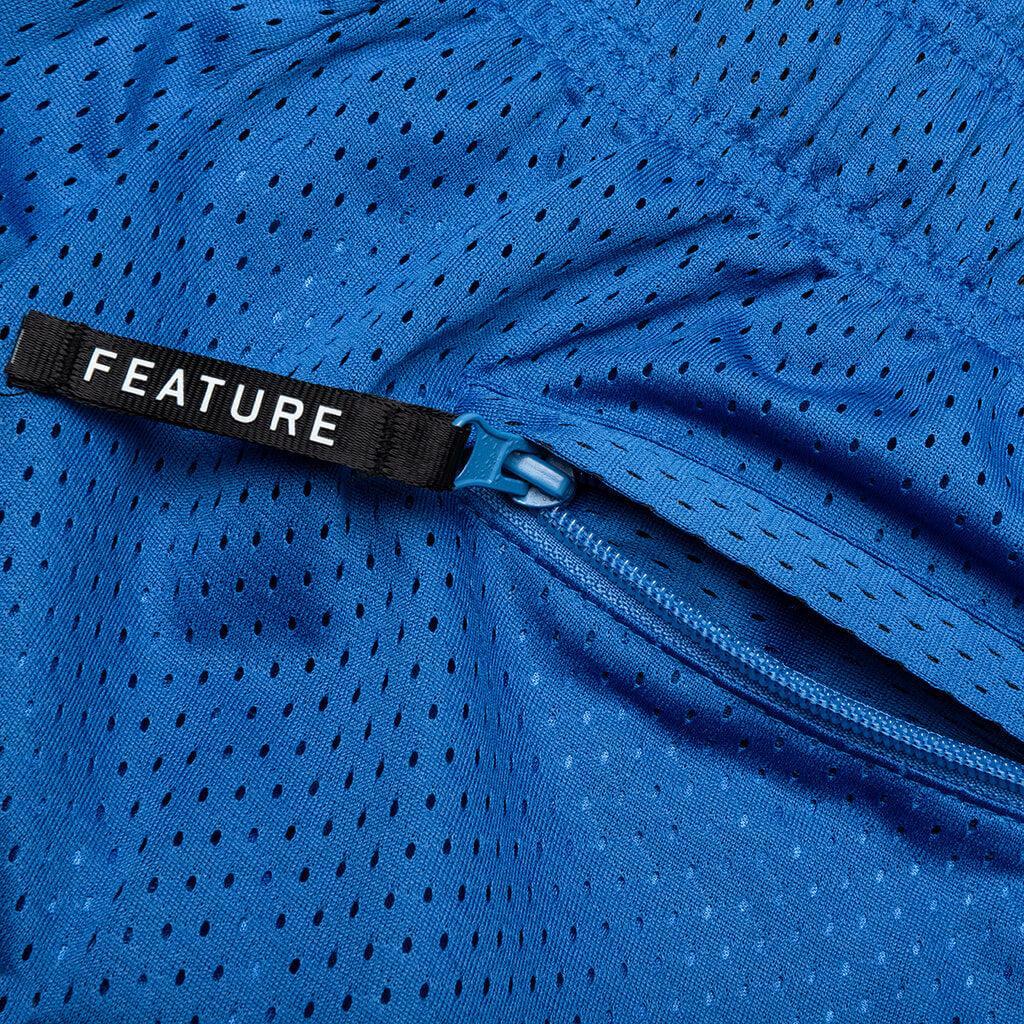 West Mesh Shorts - Blue Male Product Image