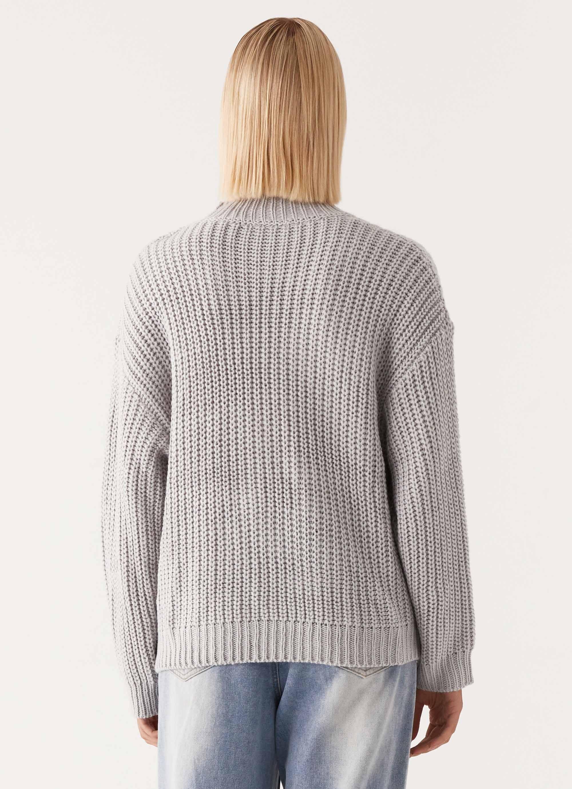 Chester Knit Sweater - Grey Product Image