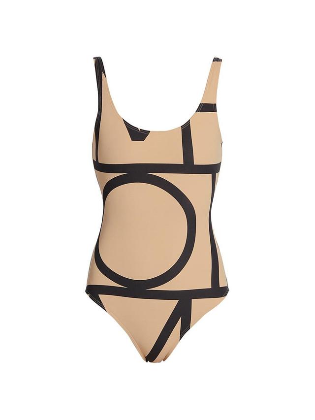 Womens Monogram One-Piece Swimsuit Product Image