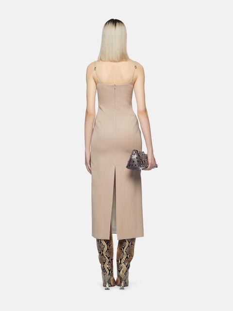 Beige midi dress Product Image