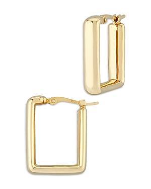 Saks Fifth Avenue Made in Italy Saks Fifth Avenue Women's 14K Yellow Gold Square Hoop Earrings  - female - Size: one-size Product Image