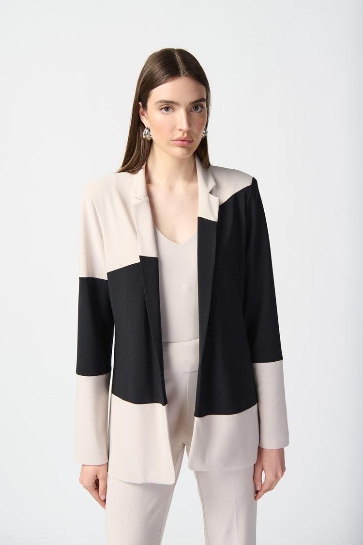 Joseph Ribkoff Color-Block Open Front Blazer Product Image