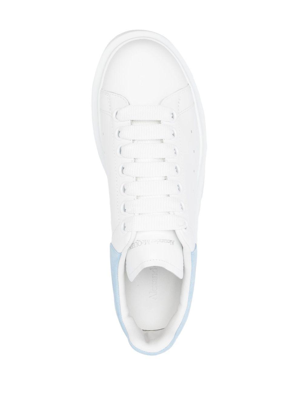 suede-panel lace-up sneakers Product Image