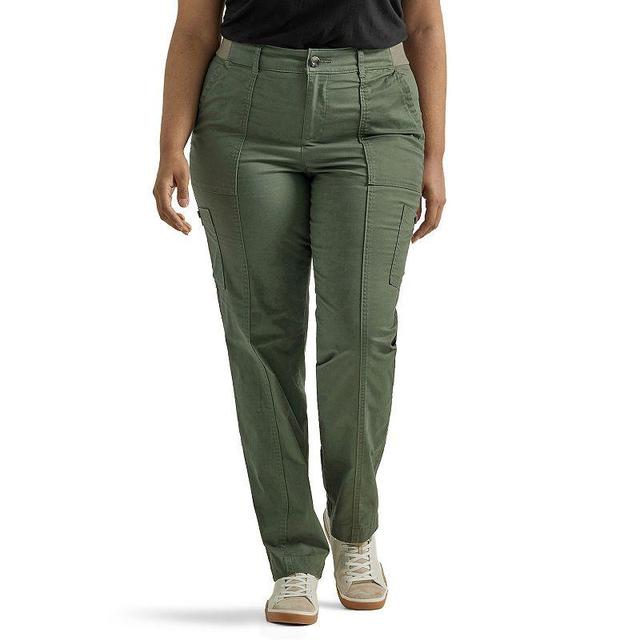 Plus Size Lee Ultra Lux Comfort with Flex-To-Go Utility Pants, Womens Green Grove Product Image