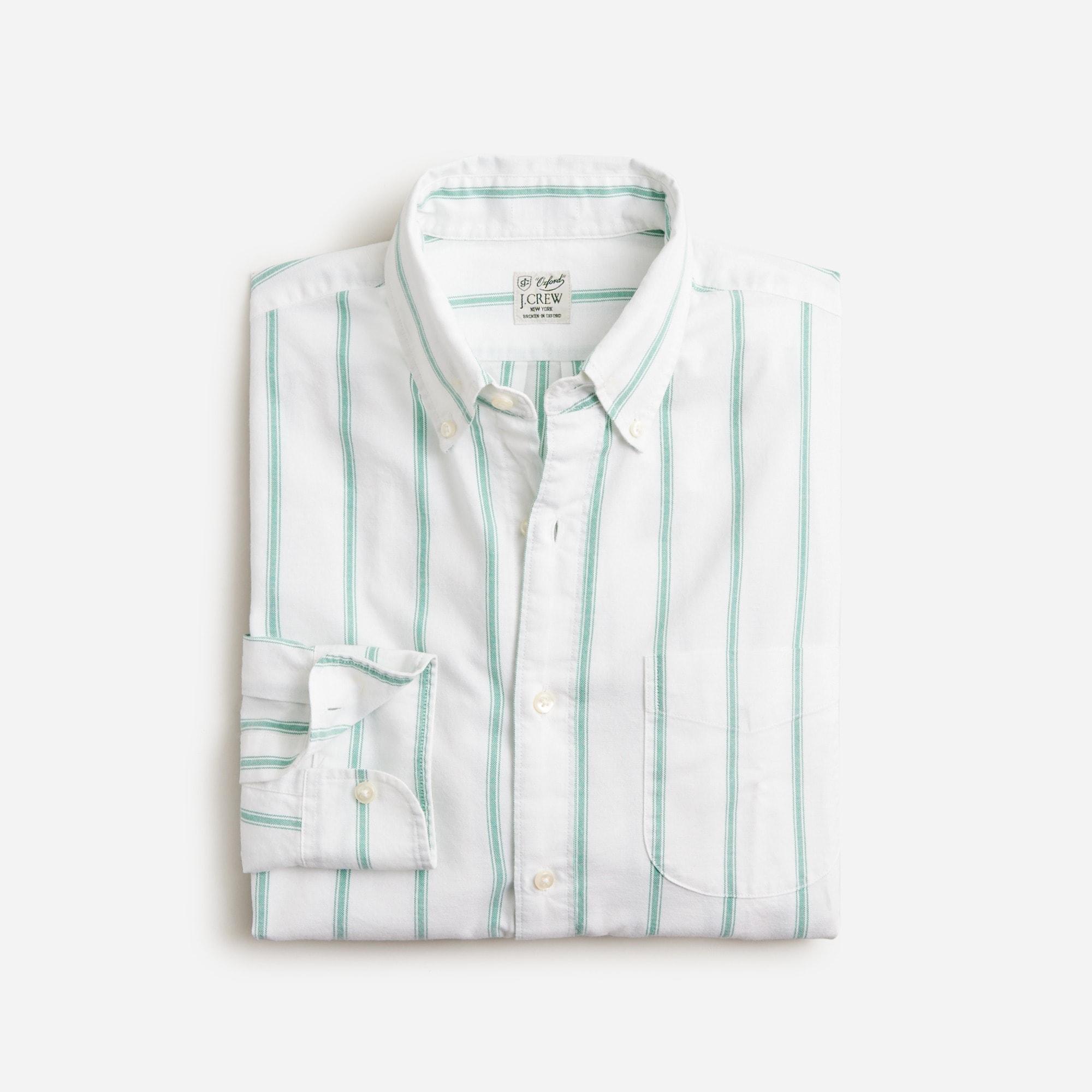 Slim Broken-in organic cotton oxford shirt Product Image