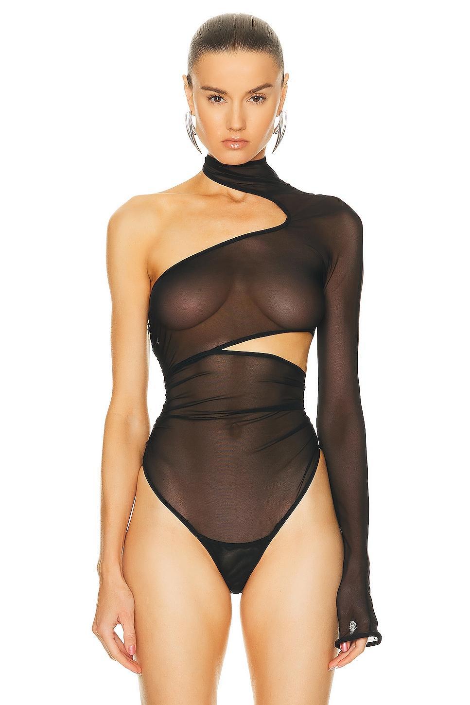 Mugler One Shoulder Bodysuit Product Image