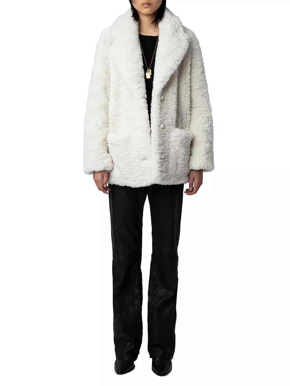 Fleur Oversized Faux Fur Jacket Product Image