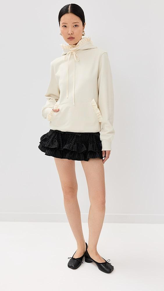 Tanner Fletcher Kit Ruffle Trim Hoodie | Shopbop Product Image