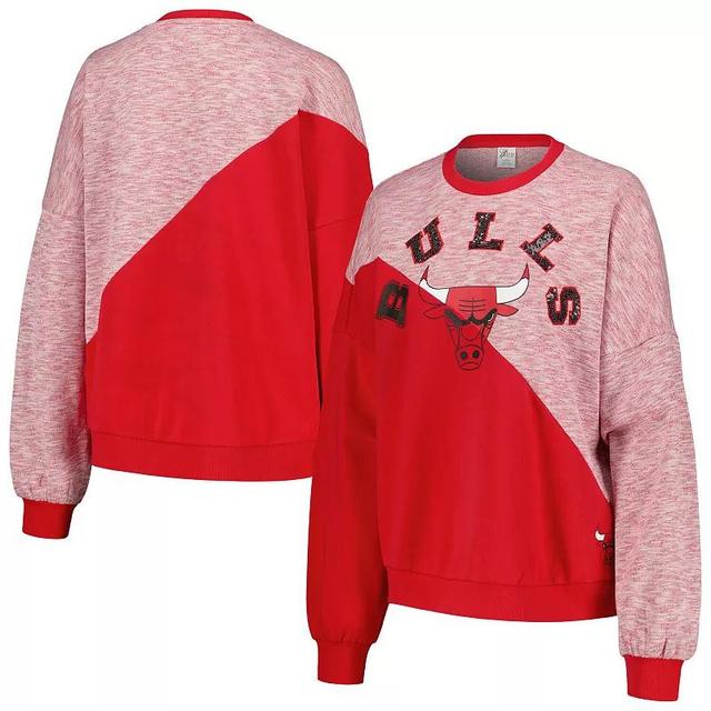 Womens G-III 4Her by Carl Banks Chicago Bulls Benches Split Pullover Sweatshirt Product Image